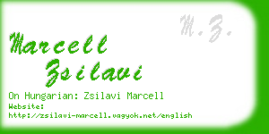 marcell zsilavi business card